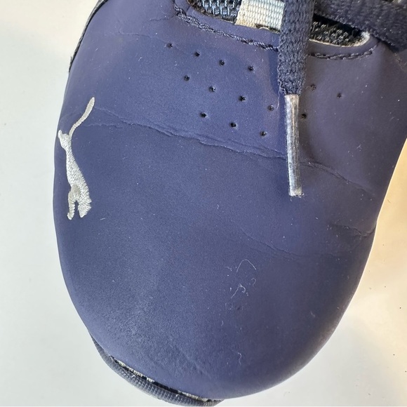 PUMA Viz Runner 191037-03 Navy Blue 7 Peacoat Quarry Athletic Shoe Running - Picture 3 of 13